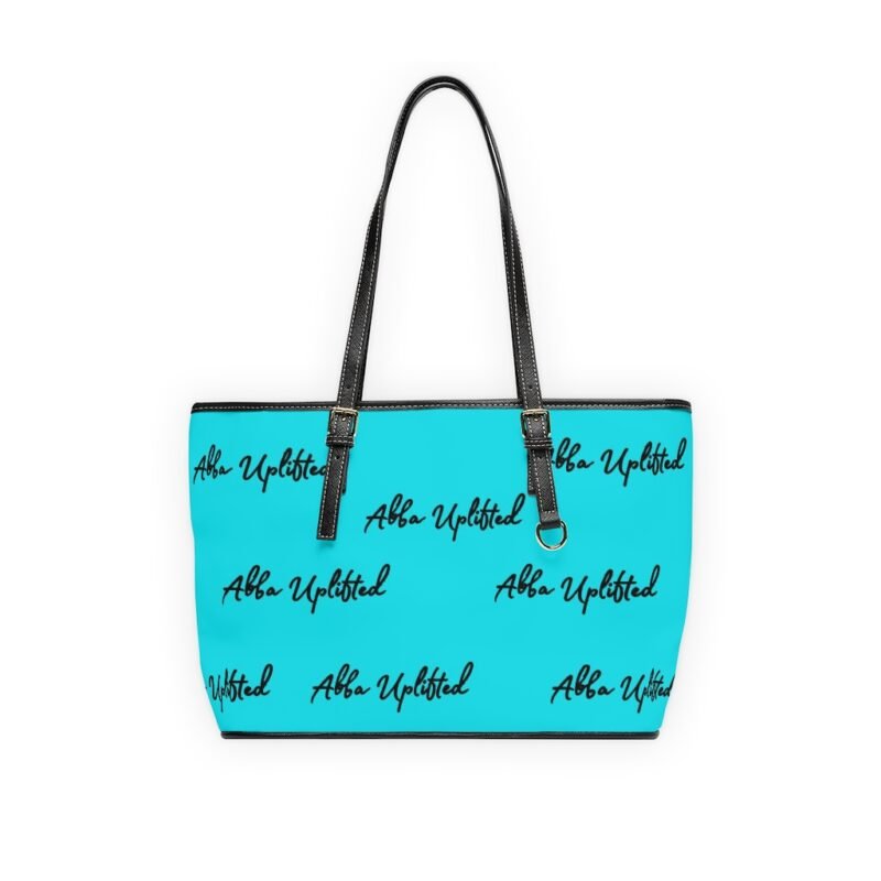 Teal blue Leather Shoulder Bag